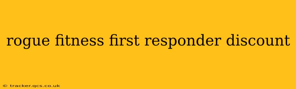 rogue fitness first responder discount