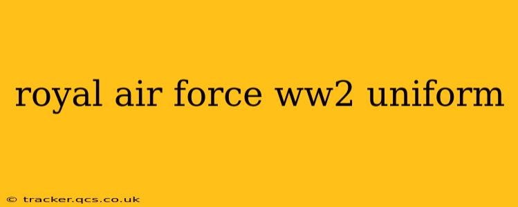 royal air force ww2 uniform