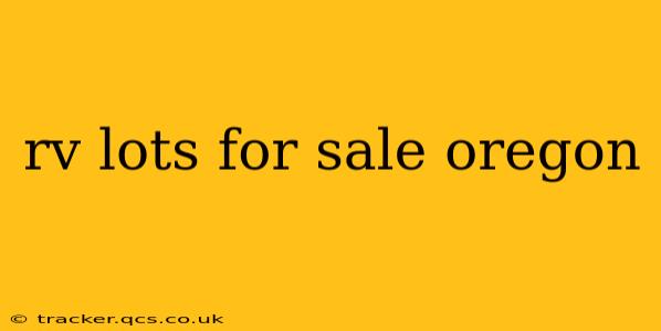 rv lots for sale oregon