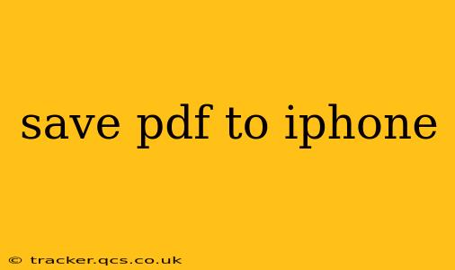 save pdf to iphone