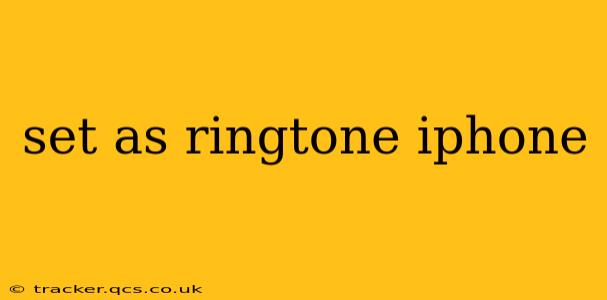 set as ringtone iphone