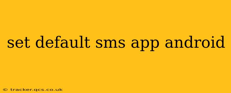 set default sms app android
