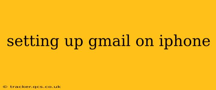 setting up gmail on iphone