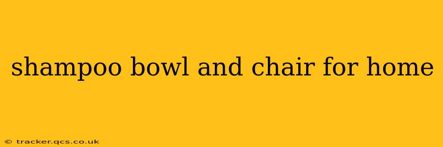 shampoo bowl and chair for home