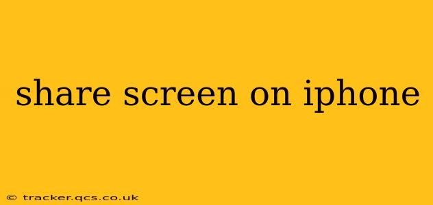 share screen on iphone