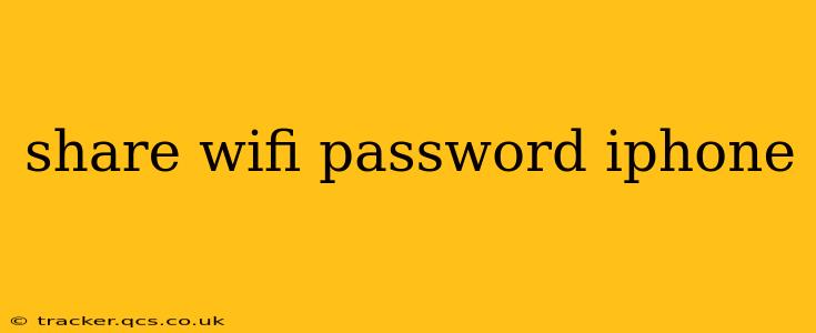 share wifi password iphone