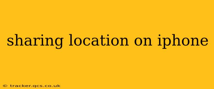 sharing location on iphone