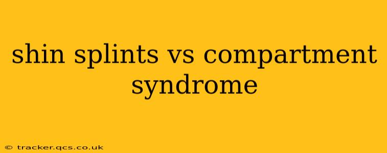 shin splints vs compartment syndrome