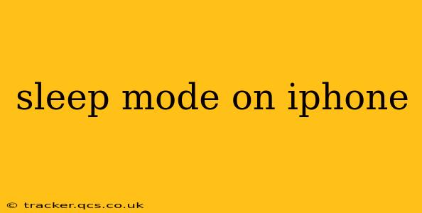 sleep mode on iphone