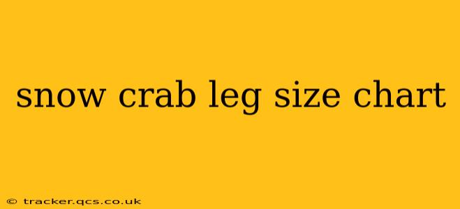 snow crab leg size chart