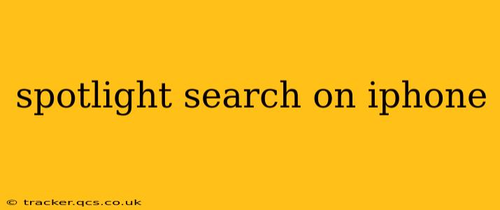 spotlight search on iphone