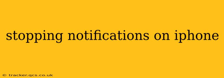 stopping notifications on iphone