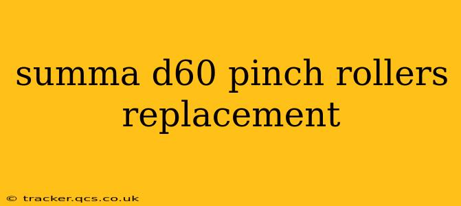 summa d60 pinch rollers replacement