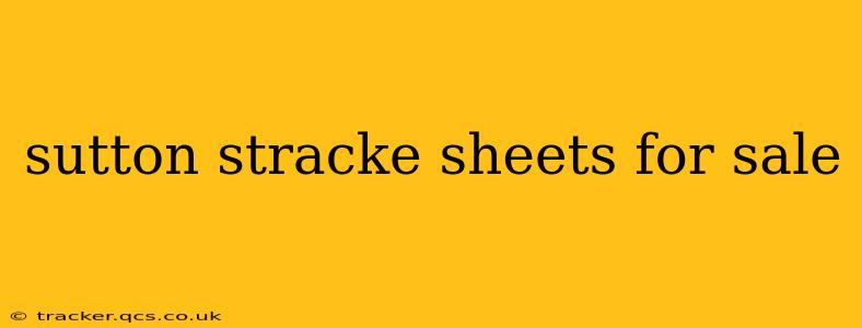 sutton stracke sheets for sale