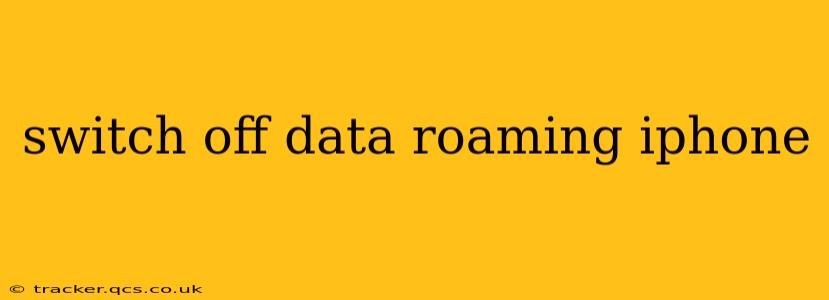 switch off data roaming iphone