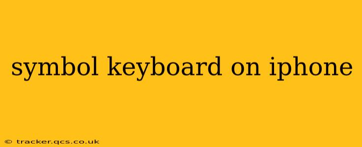 symbol keyboard on iphone