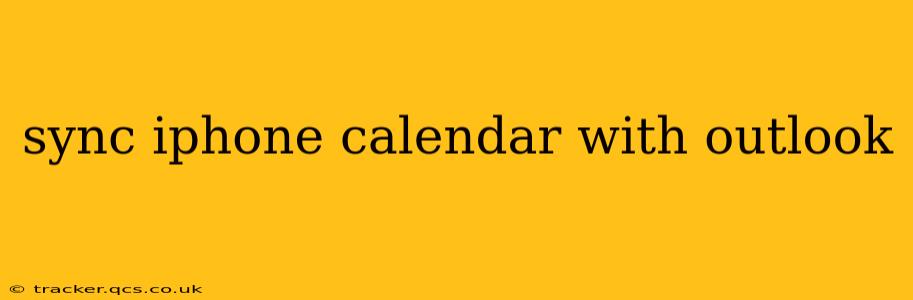 sync iphone calendar with outlook