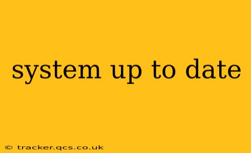 system up to date