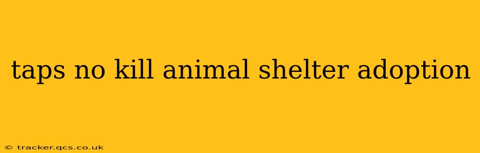 taps no kill animal shelter adoption