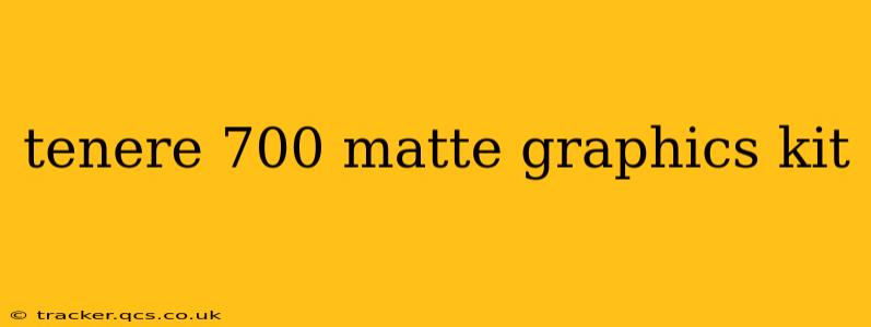 tenere 700 matte graphics kit