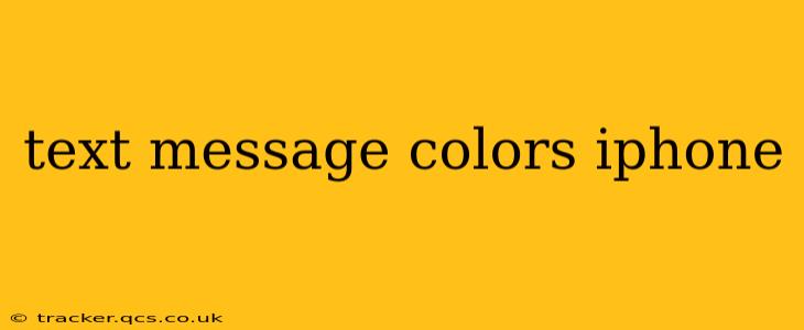 text message colors iphone