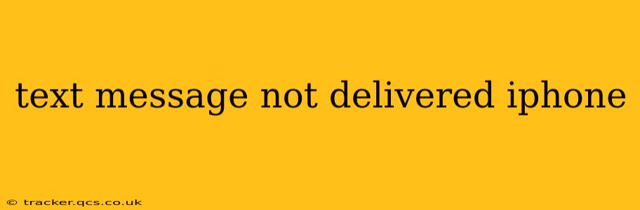text message not delivered iphone