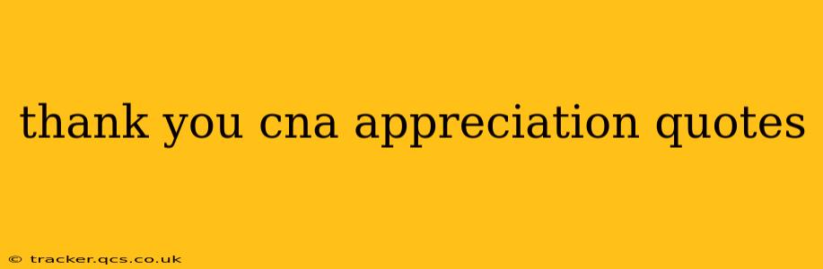 thank you cna appreciation quotes