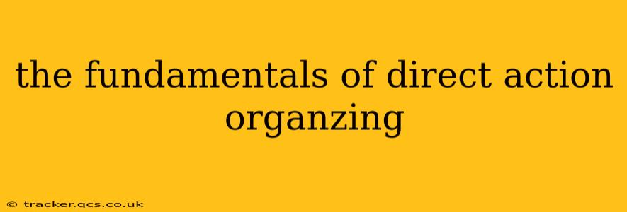 the fundamentals of direct action organzing