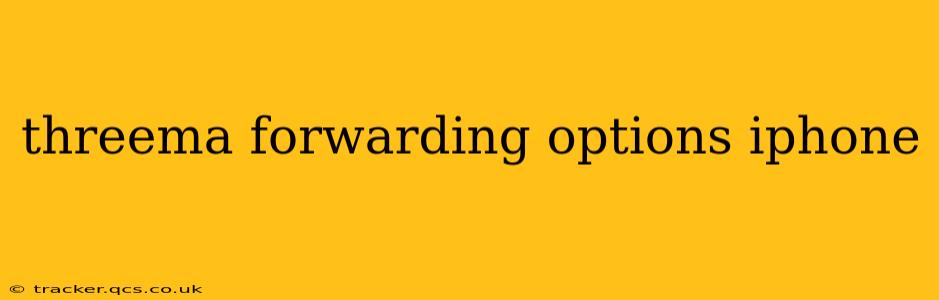 threema forwarding options iphone