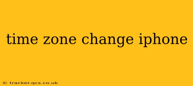 time zone change iphone