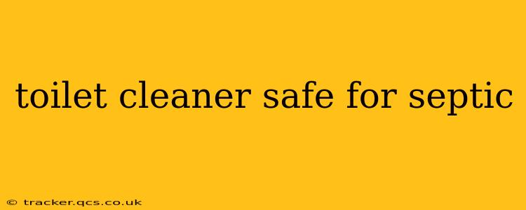 toilet cleaner safe for septic