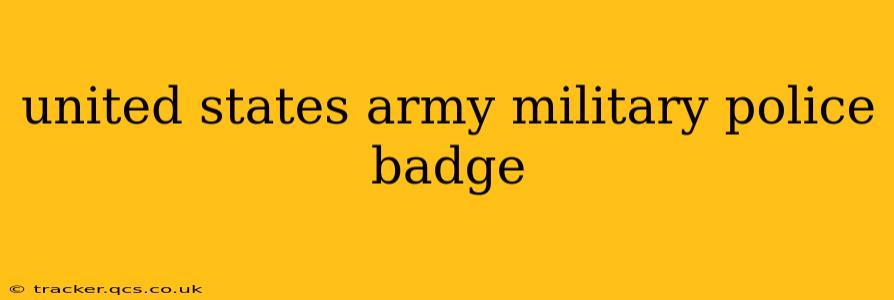 united states army military police badge