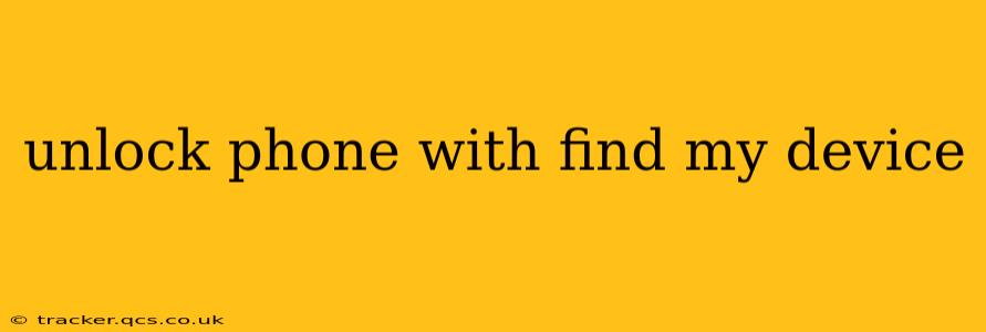 unlock phone with find my device