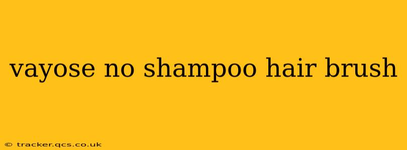 vayose no shampoo hair brush