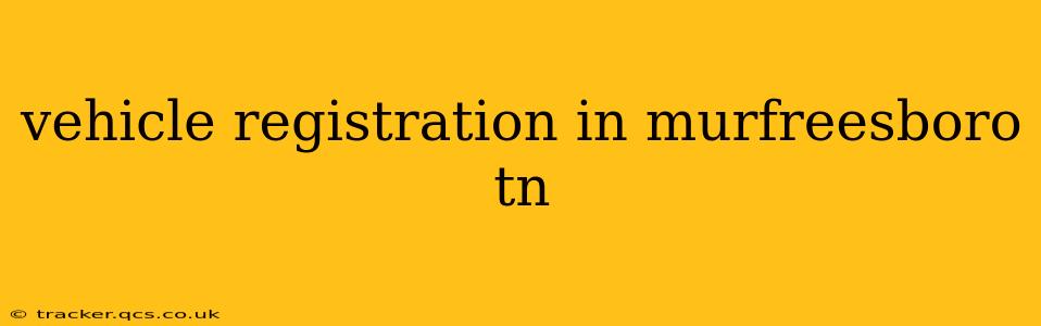 vehicle registration in murfreesboro tn
