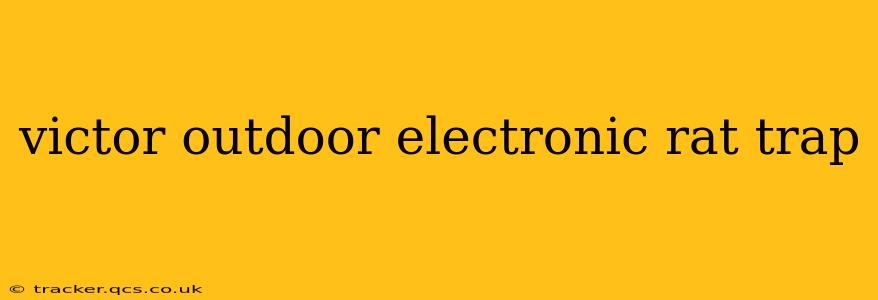 victor outdoor electronic rat trap