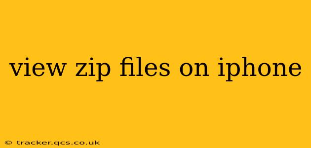 view zip files on iphone