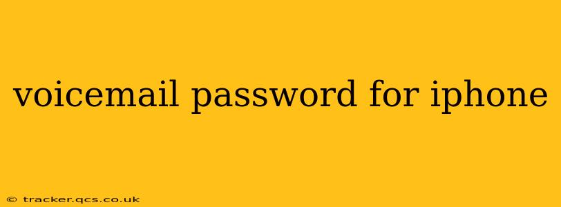 voicemail password for iphone