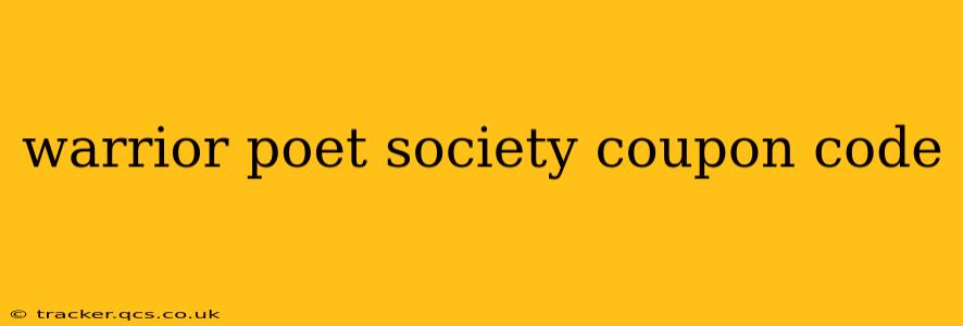 warrior poet society coupon code