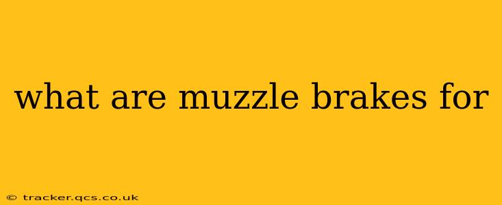 what are muzzle brakes for