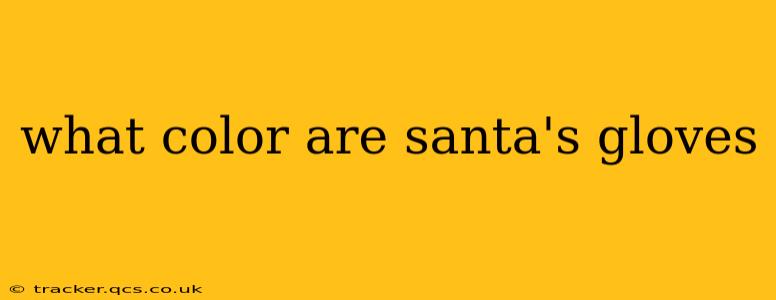 what color are santa's gloves