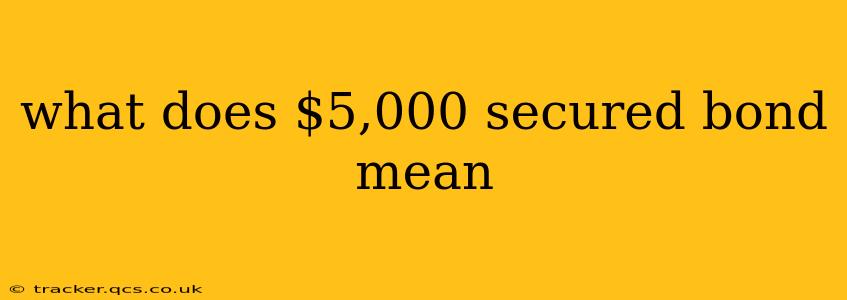 what does $5,000 secured bond mean