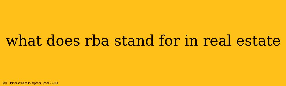 what does rba stand for in real estate