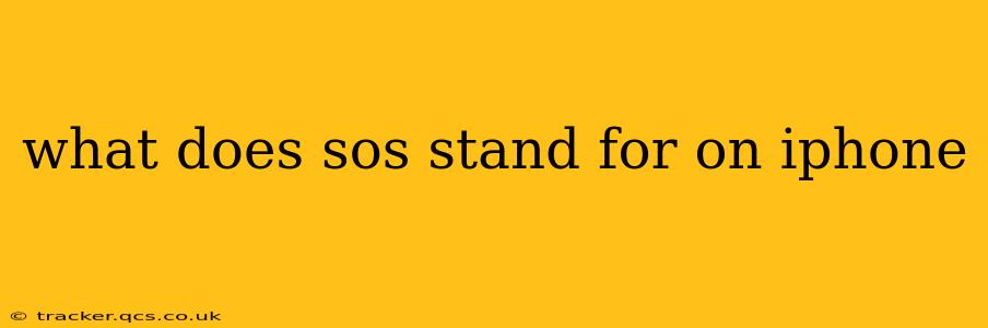 what does sos stand for on iphone