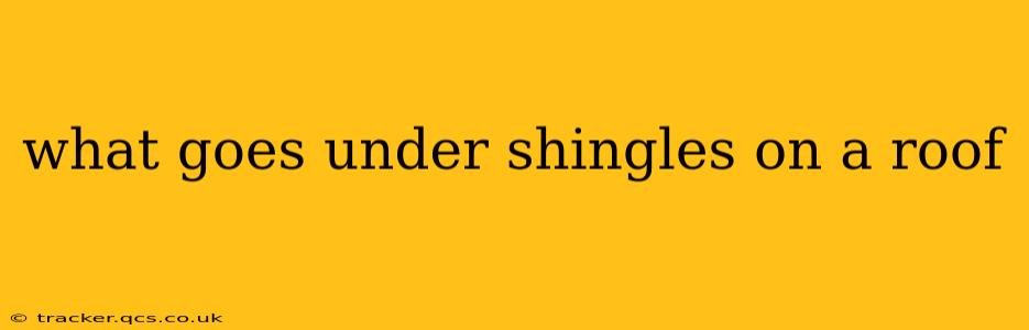 what goes under shingles on a roof