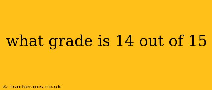 what grade is 14 out of 15