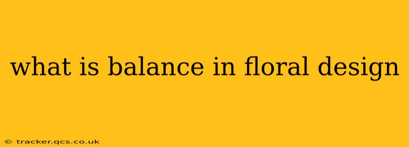 what is balance in floral design