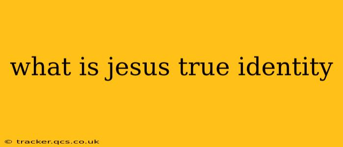 what is jesus true identity