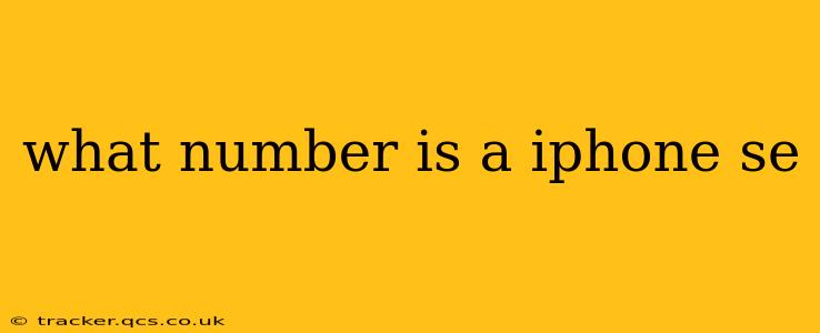 what number is a iphone se
