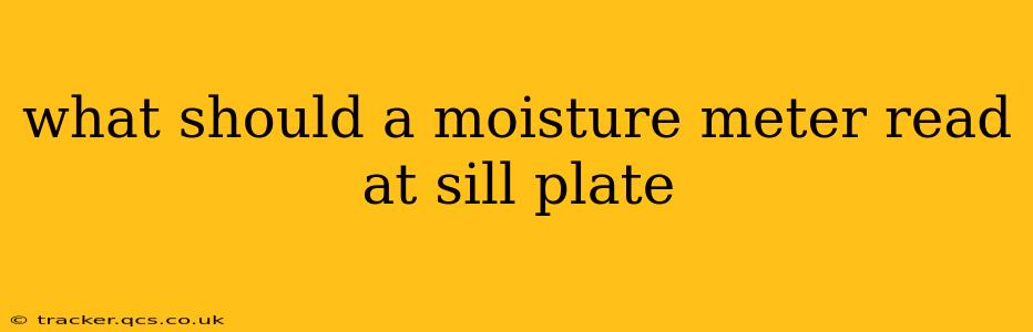what should a moisture meter read at sill plate